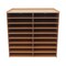 18 Grids Paper Tray Organizer Wood Desktop File Organizer for Home Office School